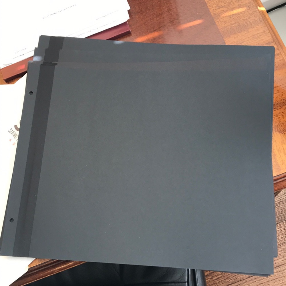 Kolo series B 11x14 black refill pages (#13)